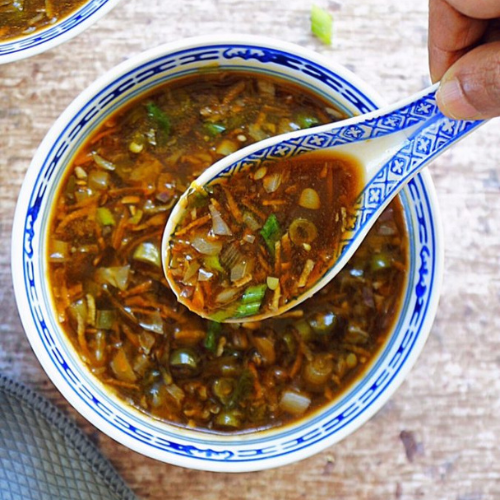 Veg Burnt Garlic Soup